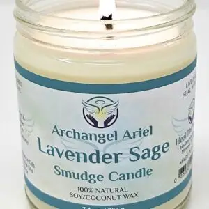 Archangel Ariel Lavender Sage Candle