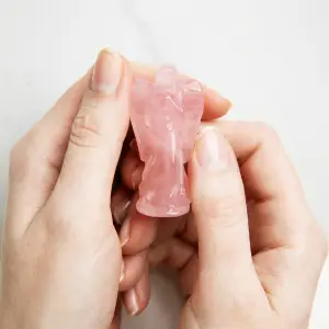 Rose Quartz Pocket Angel - Infused with Angelic Healing Energy